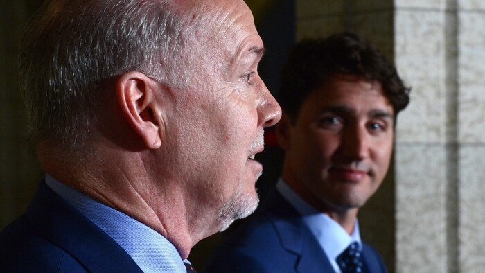 Justin Trudeau a rencontré son homologue de la Colombie-Britannique, John Horgan, pour la première fois.
