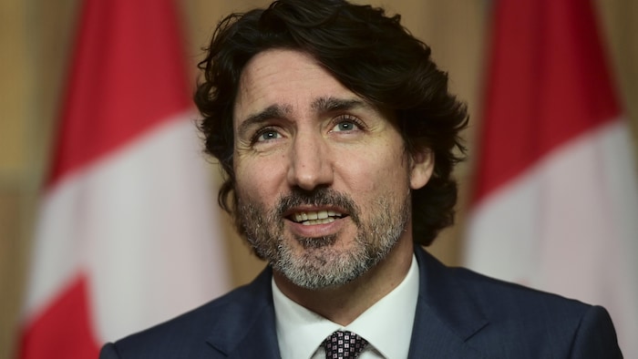 M. Trudeau en conférence de presse.