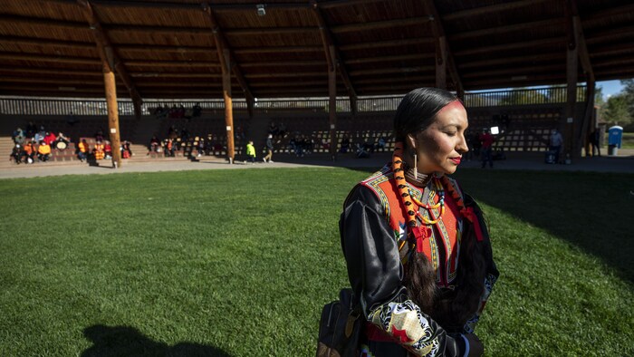 Zunika Jules, membre de la Nation Tk'emlúps te Secwépemc à Kamloops.