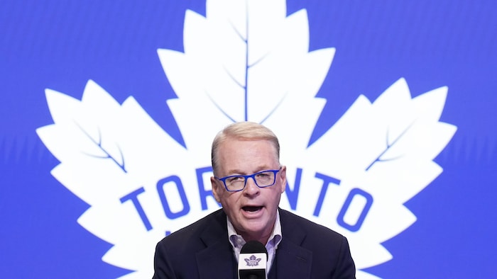 Keith Pelley lors d'un point de presse.