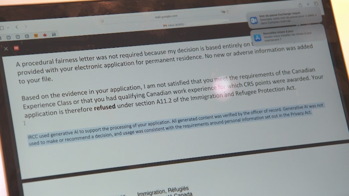Une mention indiquant l’utilisation d’une intelligence artificielle dans le traitement du dossier.