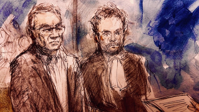 Une illustration judiciaire de l'audience.