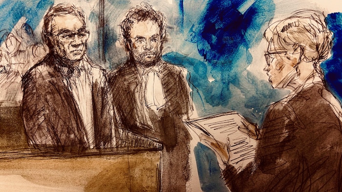 Une illustration judiciaire de l'audience.