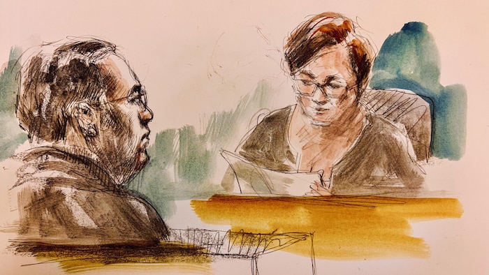 Une illustration judiciaire de l'audience.
