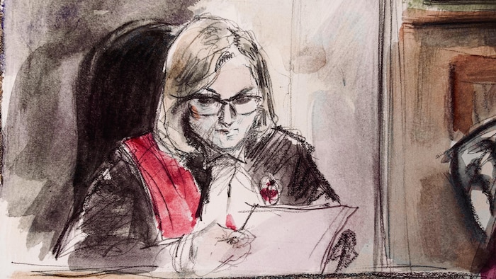 Une illustration judiciaire de l'audience.