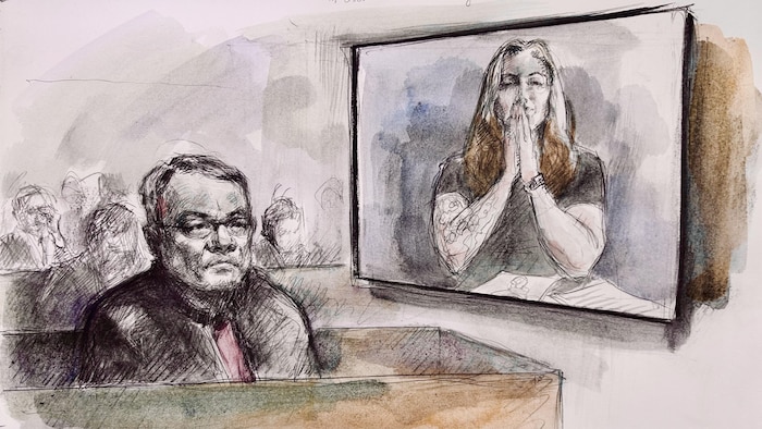 Une illustration judiciaire de l'audience.