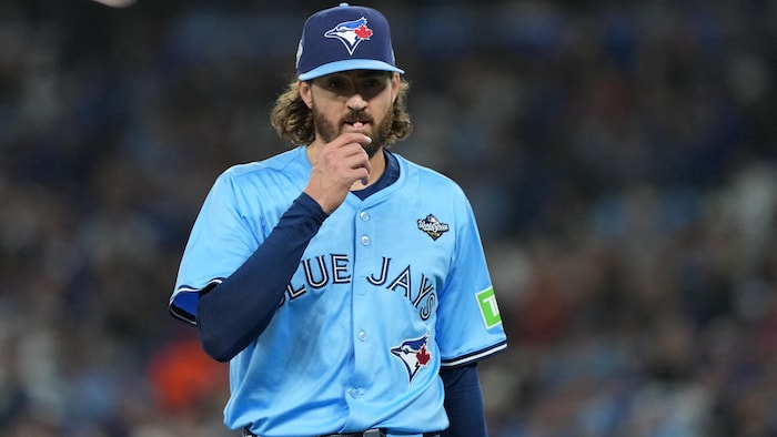 Kevin Gausman lors de la Série mondiale à Toronto en octobre 2025.