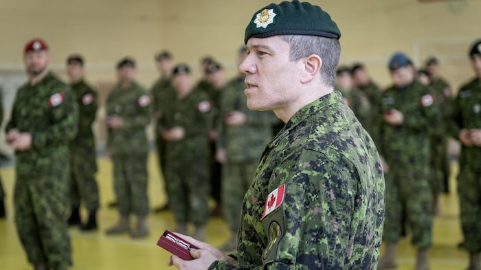 A man in military uniform.