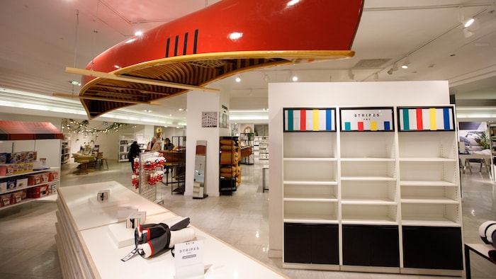 Le grand magasin de la Compagnie de la Baie d'Hudson, à Toronto, le 17 mars 2025.