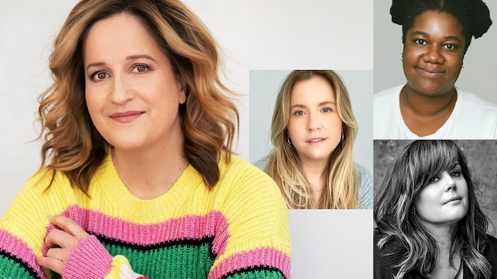 Collage des portraits des quatre femmes. 