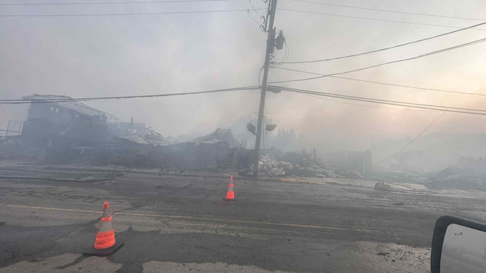 Les ruines du commerce Robertson Trading.