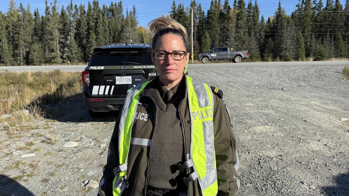 La sergente Nancy Fournier, porte-parole de la Sûreté du Québec.
