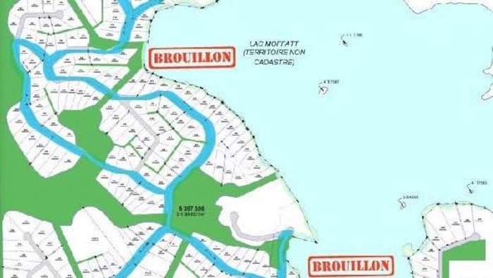 Une carte des lotissements. 