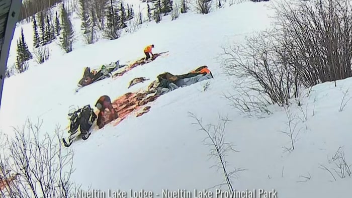 Une image de vidéo surveillance.