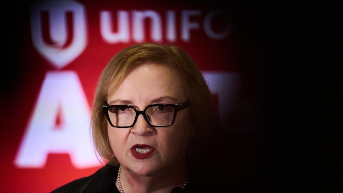 La présidente nationale d'Unifor, Lana Payne.