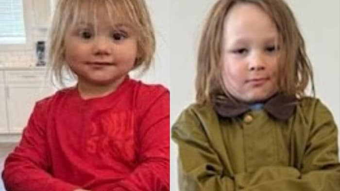 Deux enfants de 4 et 6 ans.