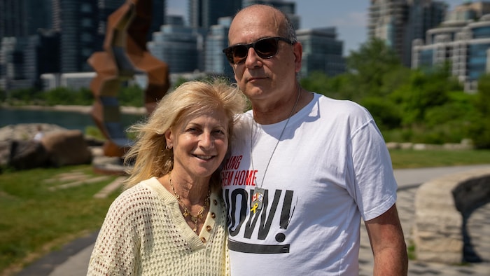 A portrait of Ilana Stein and Laurent Attali.