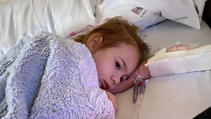 Leia Fallico is battling dyskeratosis congenita — a rare genetic condition that causes bone marrow failure. She got her first blood transfusion in May, a temporary treatment to keep her blood count levels up.