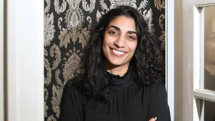 Close up shot of Leila Sarnagi.