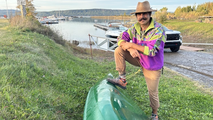 Léo Ouellet, résident de Miguasha.