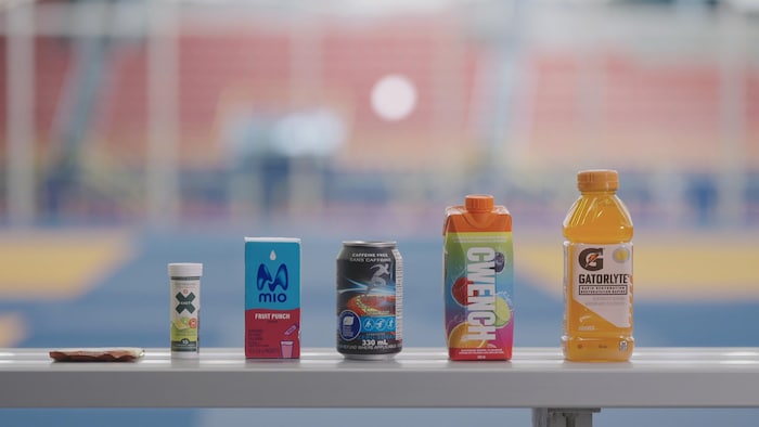 Des produits de nutrition sportive.