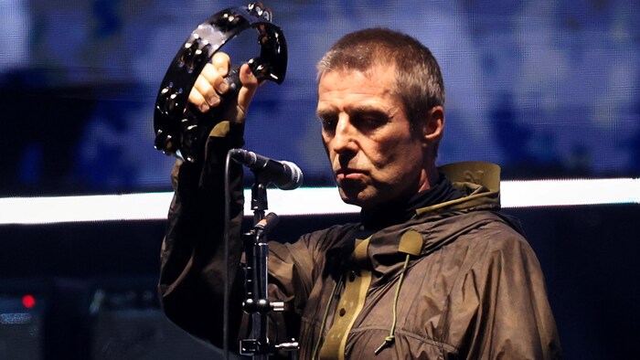 Liam Gallagher sur scène.