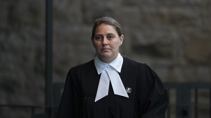 Lili Prévost-Gravel au palais de justice.





