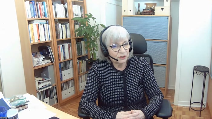 La titulaire de la chaire des apprentissages fondamentaux en littératie à l'Université du Québec à Montréal, Line Laplante.