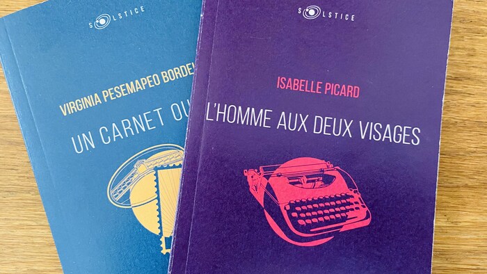 La page de couverture de L'Homme aux deux visages et d'Un carnet oublié.