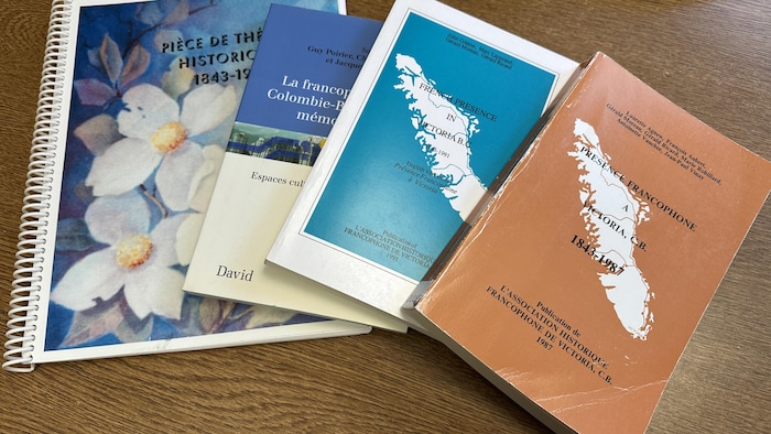 Des livres sur la francophonie en Colombie-Britannique.