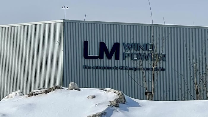 L'usine de pales d'éoliennes LM Wind power de General Electric à Gaspé.