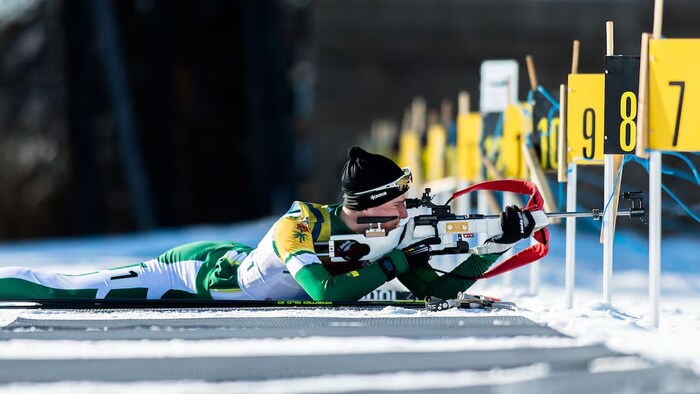 Le biathlète lors des Jeux du Canada de 2019.