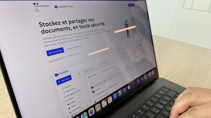 L'écran d'accueil de la Suite numérique, mise en place par le gouvernement français.