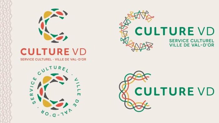 Le logo de Culture VD s’inspire des couleurs associées au logo de la Ville de Val-d’Or.