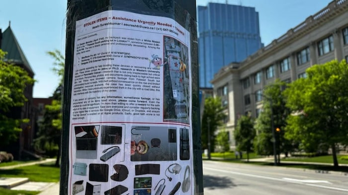 Des affiches dans des lieux publics à London