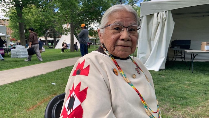 Lorna Standingready le 10 juin 2026 au parc Victoria à Regina.