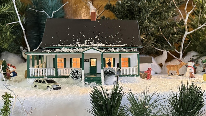 Une maison miniature.
