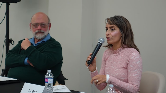 Louis Grenier et Leela Aheer.