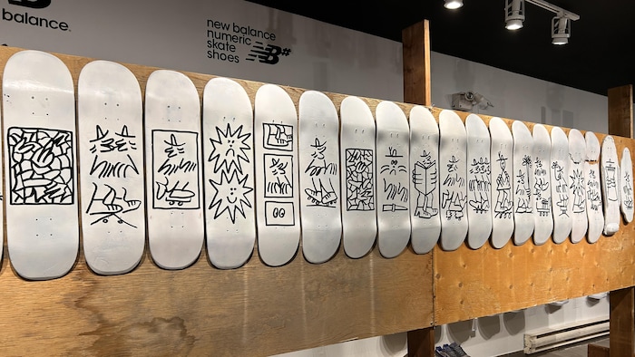 Des planches dessinées.