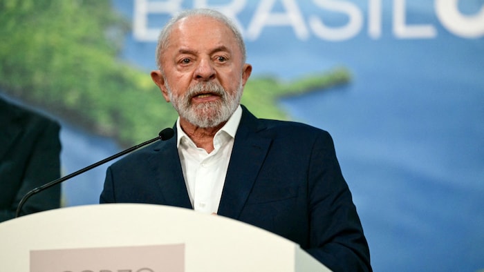 Le président Luiz Inacio Lula da Silva lors d'une conférence de presse le 19 novembre.