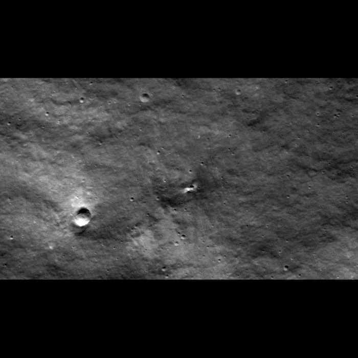 Le lieu de l'impact de la sonde Luna-25 à la surface de la Lune.