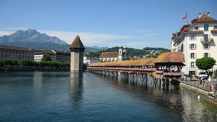 Une vue de la ville de Lucerne.