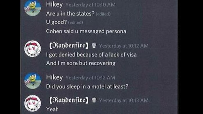 La capture d'écran d'un message texte de Dallas Ly à Silke Lozier.
