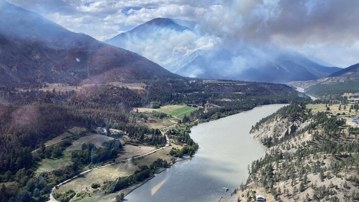 L'incendie de Nohomin Creek en juillet 2022.