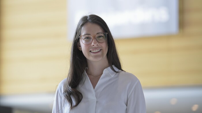 The economist Maëlle Boulais-Préseules of Desjardins Movement.