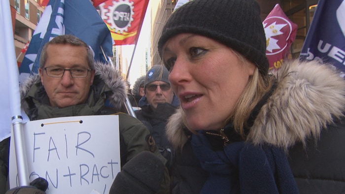 Magali Picard répond aux questions de la journaliste.