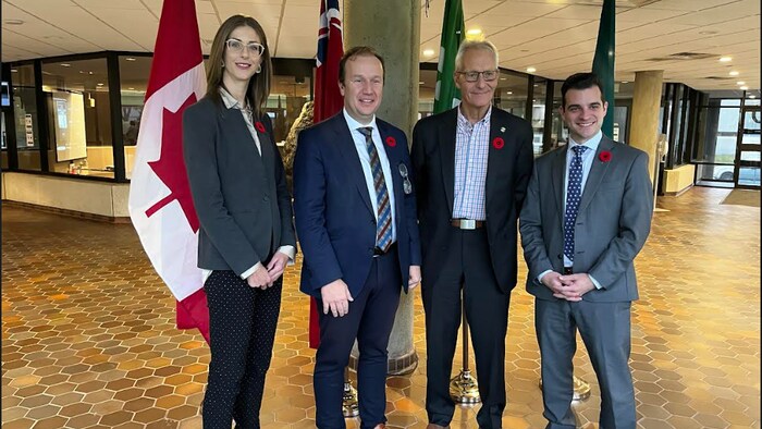 Michelle Boileau, Paul Lefebvre, Peter Chirico et Matthew Shoemaker.