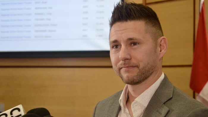 Le nouveau maire de Regina, Chad Bachynski, le 13 novembre 2024.