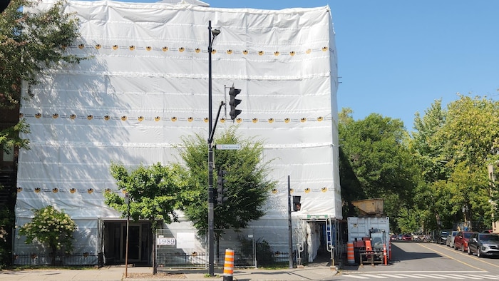 Des travaux sont en cours à la Maison des greffés Lina Cyr.