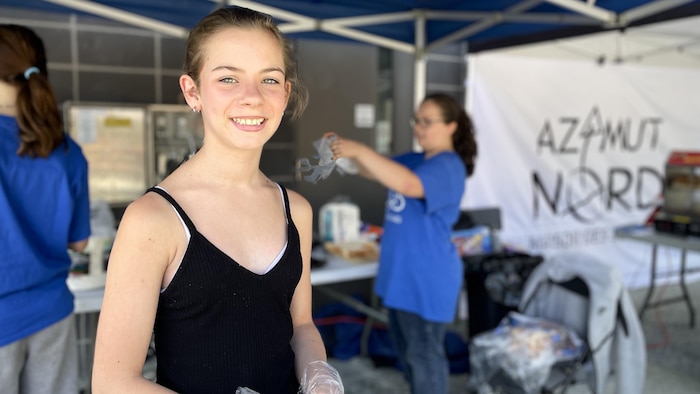 Léa-Rose Bélanger, employée à la Maison des jeunes Azimut Nord à Sherbrooke.